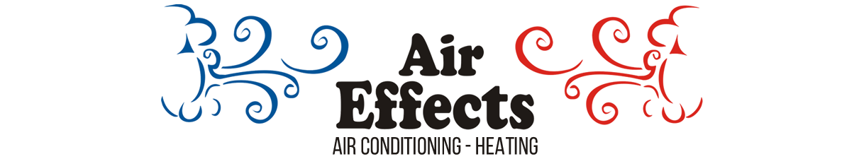 A black and white image of the words air effects.